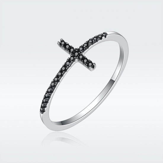 Anillo de plata estilo Pandora con fe - SCR067 - Haga click en la imagen para cerrar