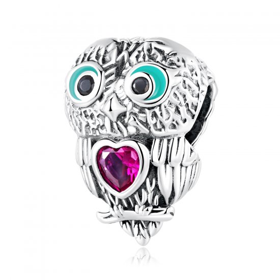 Charm de búho lindo estilo Pandora - SCC2253 - Haga click en la imagen para cerrar