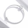 Charm de vides rosas plateadas estilo Pandora - BSC310