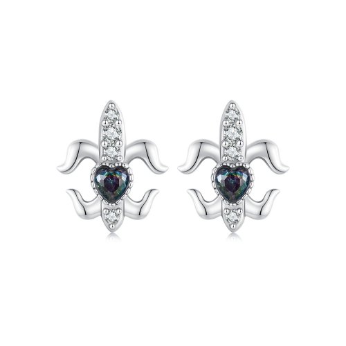 Pendientes estilo vintage con diseño de iris de PANDORA - BSE968