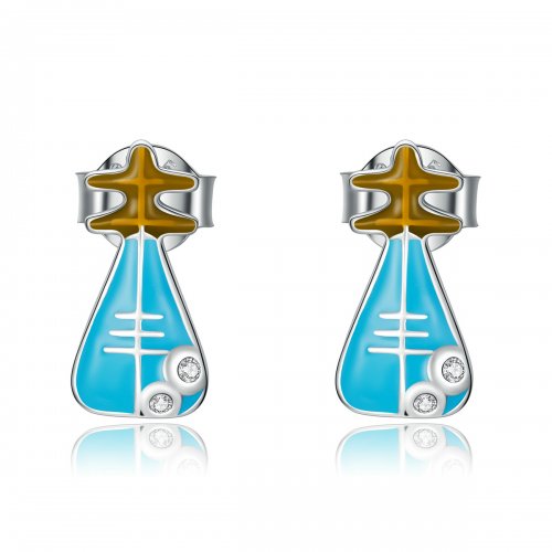 Pendientes de Estudio Mini Lira al estilo Pandora - SCE1216