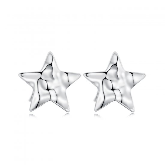 Pendientes de estrella estilo PANDORA - BSE965 - Haga click en la imagen para cerrar