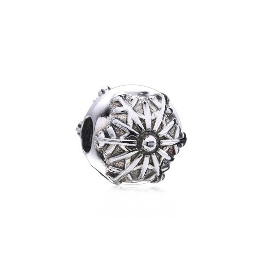 Clip en plata de ley Copo de nieve PANDORA - Haga click en la imagen para cerrar