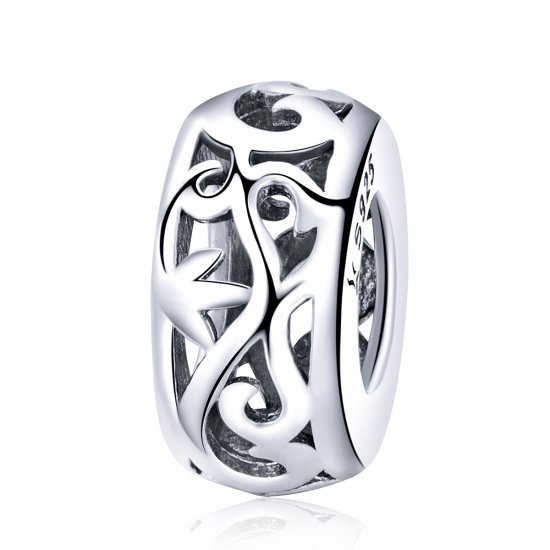 Charm espaciador vintage de plata estilo Pandora - SCC716 - Haga click en la imagen para cerrar