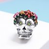Charm de estilo Pandora de calavera de azúcar en plata - SCC888