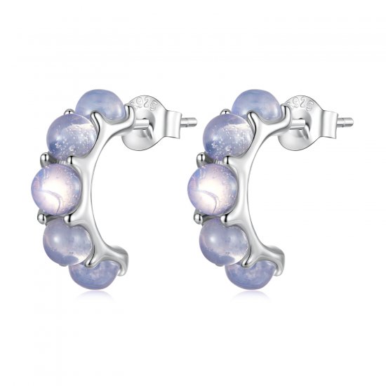 Pendientes de botón estilo Pandora con diseño de amor de ciervo - BSE313 - Haga click en la imagen para cerrar
