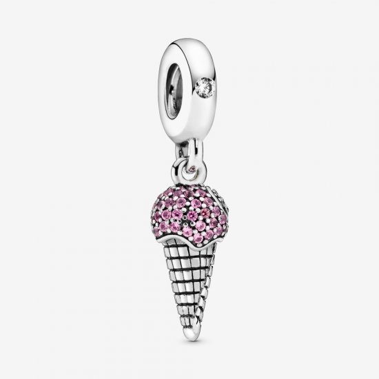 PANDORA Colgante de helado con incrustaciones de pavé - 798801C01 - Haga click en la imagen para cerrar