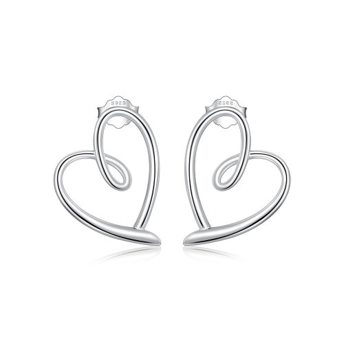 Pendientes de Aro de Estilo Pandora con Diamantes Azules - SCE1569-GN