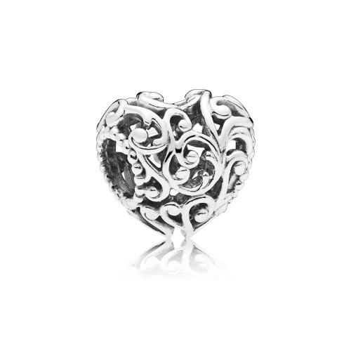Charm en plata de ley Corazón Real - PANDORA