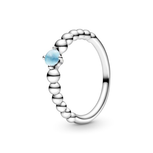 Anillo de cuentas PANDORA Sky Blue - 198867C07