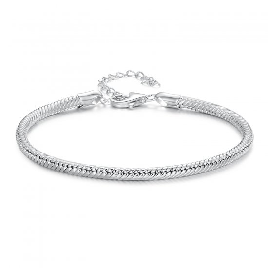 Pulsera estilo Pandora de cadena de serpiente - SCB252 - Haga click en la imagen para cerrar