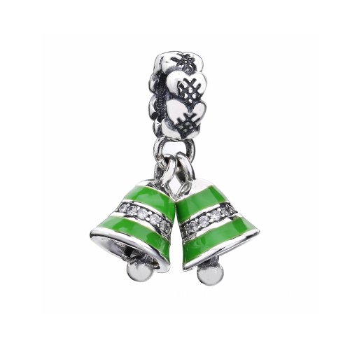 Charm colgante en plata de ley Campanas verdes PANDORA