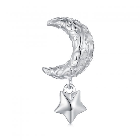 Charm Pandora estilo Luna con patrón - SCC2619 - Haga click en la imagen para cerrar