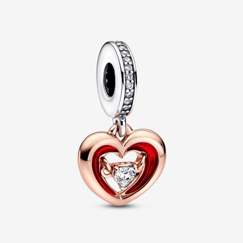 PANDORA Encanto Colgante Radiante Corazón Bicolor - 782450C01 PANDORA Encanto Colgante Radiante Corazón Bicolor - 782450C01