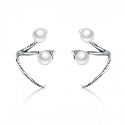 Pendientes de Estudio Pandora Style Silver Tender You - SCE306