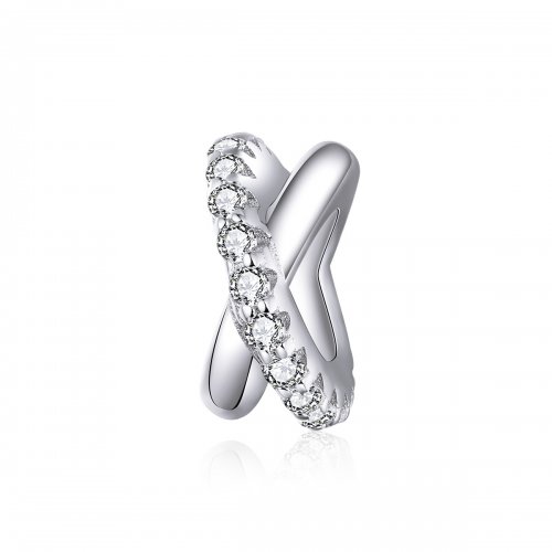 Charm espaciador de estilo Pandora en plata elegante - BSC214