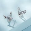 Aretes de aro estilo Pandora con libélulas - SCE1511
