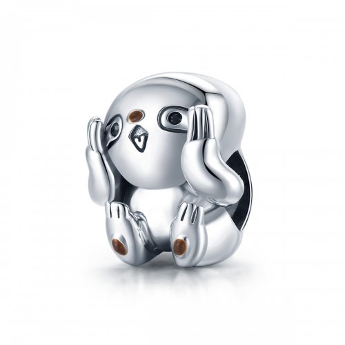 Charm de Plata Estilo Pandora con Lindo Perezoso - SCC1698