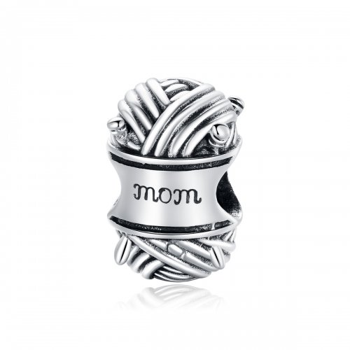 Charm de Plata con Bola de Hilo al Estilo Pandora - SCC1654
