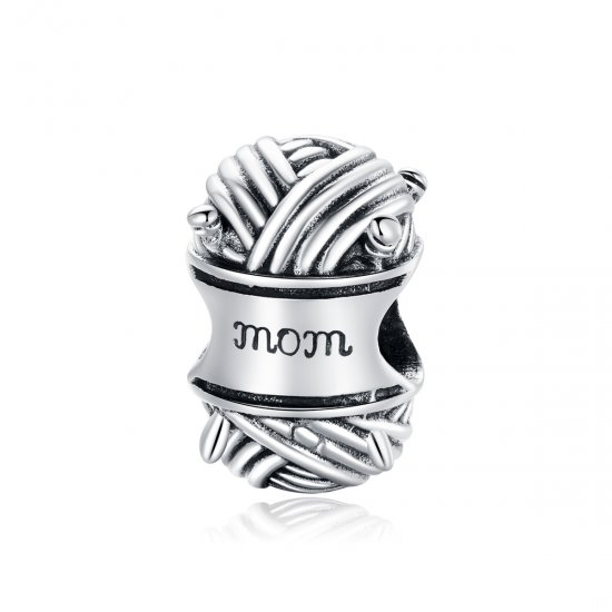 Charm de Plata con Bola de Hilo al Estilo Pandora - SCC1654 - Haga click en la imagen para cerrar