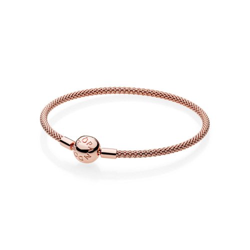 Pulsera Moments en PANDORA Rose Malla para charms - 586543