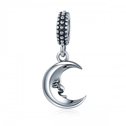 Estilo Pandora Sr. Moon Dangle - SCC149 Estilo Pandora Sr. Moon Dangle - SCC149