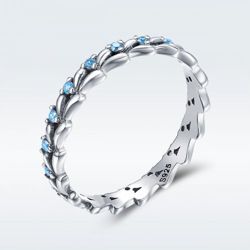 Anillo de surf plateado estilo Pandora - SCR162