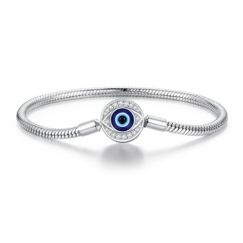 Pulsera de cadena básica estilo Pandora con ojo de diablo - BSB122