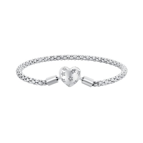 Pulsera de cadena básica en forma de corazón estilo Pandora - BSB135