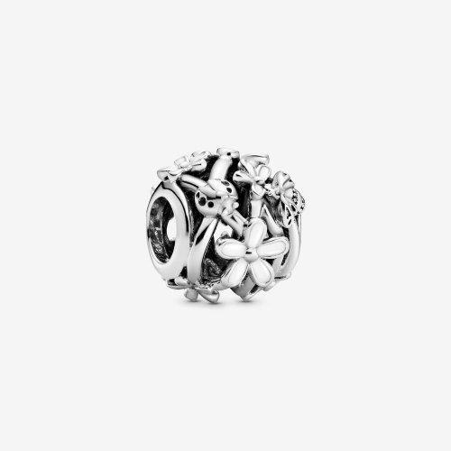 PANDORA Abalorio de Flor Margarita Blanca Calada - 798772C01