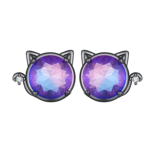 Pendientes de Gato estilo Pandora - SCE1568