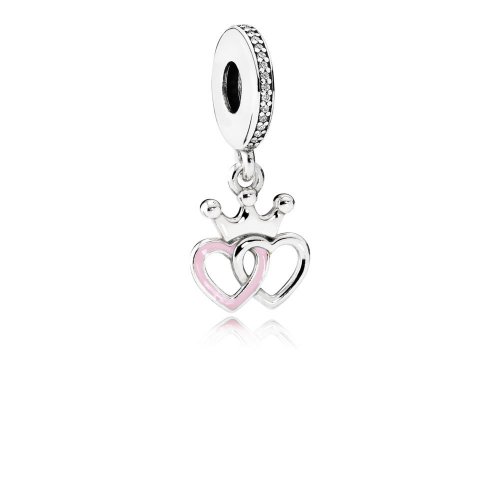 Charm colgante Corazones Coronados - PANDORA