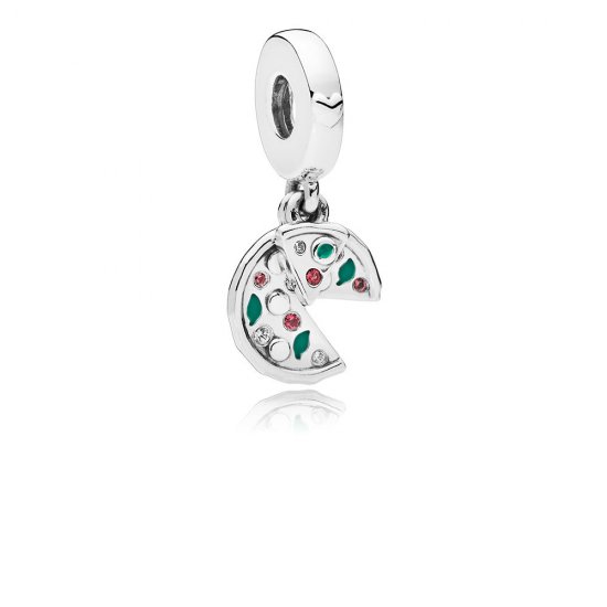 Charm colgante en plata de ley Pasión por la pizza PANDORA - Haga click en la imagen para cerrar