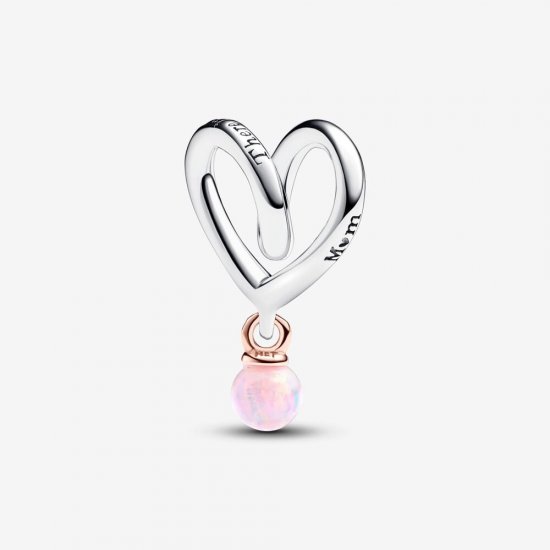 Charm Pandora Corazón Envuelto en Dos Tonos - 783242C01 - Haga click en la imagen para cerrar