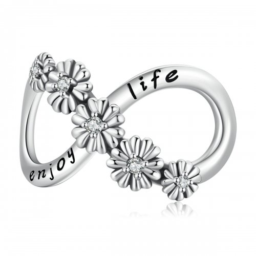 Charm de Estilo Pandora con Flores Infinitas - SCC2099