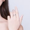 Anillo Abierto de Plata Estilo Pandora con Diseño de Amor Infinito - SCR579