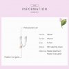 Cadena de seguridad de trébol de plata y oro rosa estilo Pandora - SCC1261