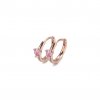Pendientes de Aro Huggie Solitario PANDORA en Azul Claro - 289304C02