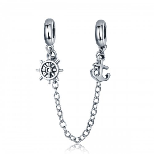 Pulsera de seguridad estilo Pandora en plata - SCC604 Viaje