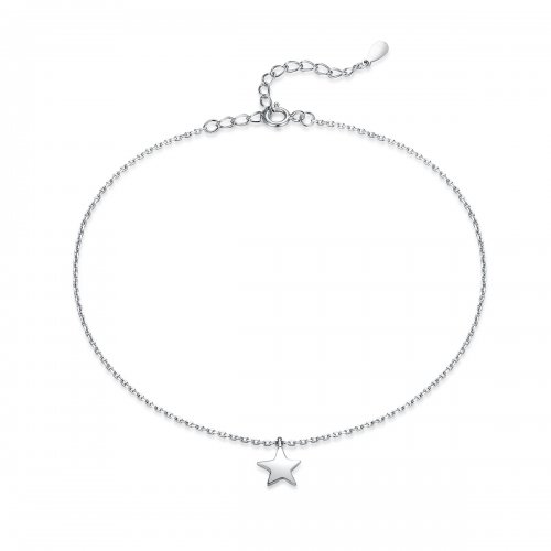 Pulsera de tobillo con estilo Pandora en plata - SCT009