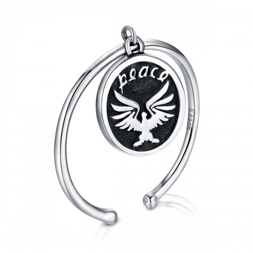 Anillo abierto estilo Pandora con monedas vintage - SCR655