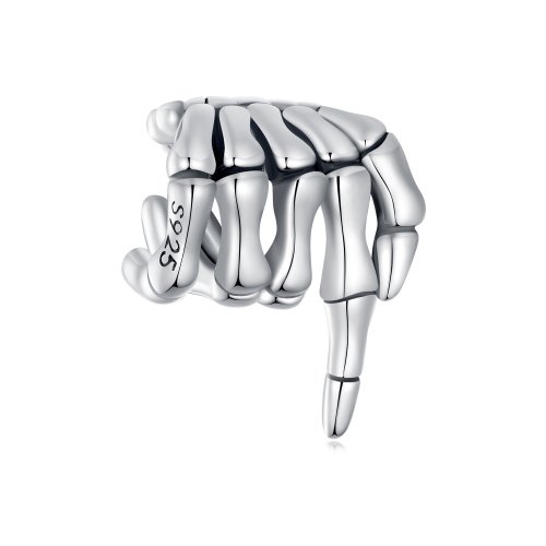 Amuleto de Mano de Esqueleto de Estilo Pandora - BSC909