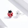 Pendientes de Botón Estilo Pandora de Plata con Elfos de Jardín - SCE917