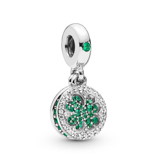 Charm Colgante PANDORA en plata de ley Trébol Brillante - 797906NRGMX
