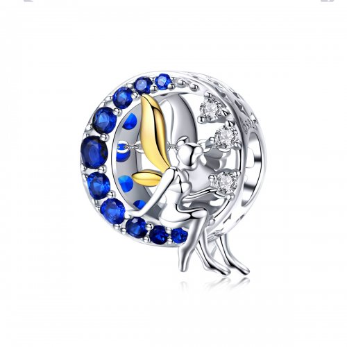 Pulsera estilo Pandora con dije de Elfo de la Luna - BSC070