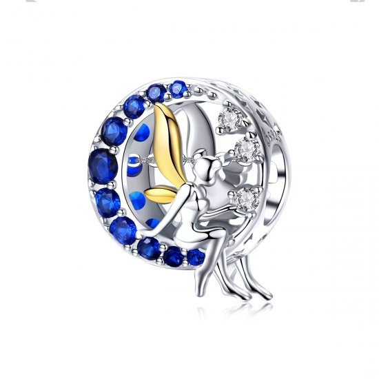 Pulsera estilo Pandora con dije de Elfo de la Luna - BSC070 - Haga click en la imagen para cerrar