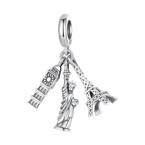 Colgante de viaje global estilo Pandora - SCC2483