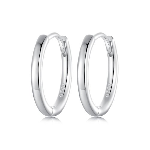 Pendientes sencillos de plata de ley estilo PANDORA - SCE1772-M
