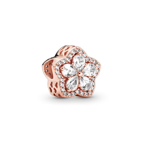 Pulsera PANDORA con encanto de copo de nieve brillante con pavé - 789224C01