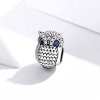Charm de Búho Brillante de Estilo Pandora en Plata - SCC1607